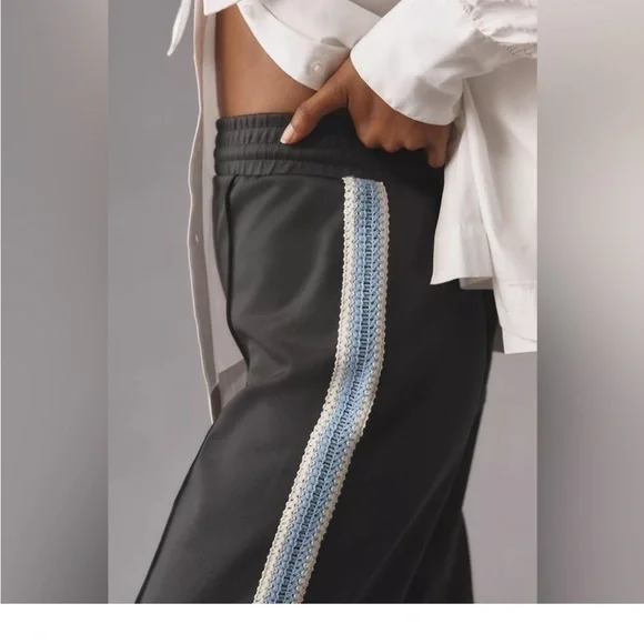 NWT - Anthropology Mauve Track Pants | Size Large - Picture 3 of 13